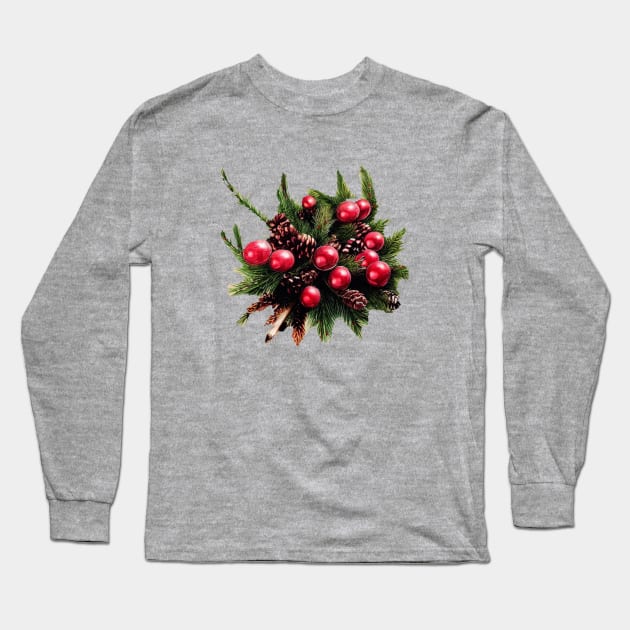 Christmas Decoration Long Sleeve T-Shirt by fistikci